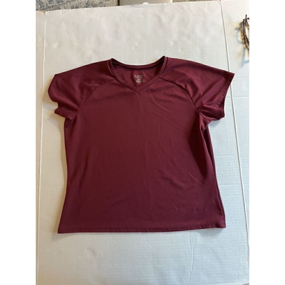Patagonia Capilene Girls Burgundy Maroon Activewear T-shirt Large